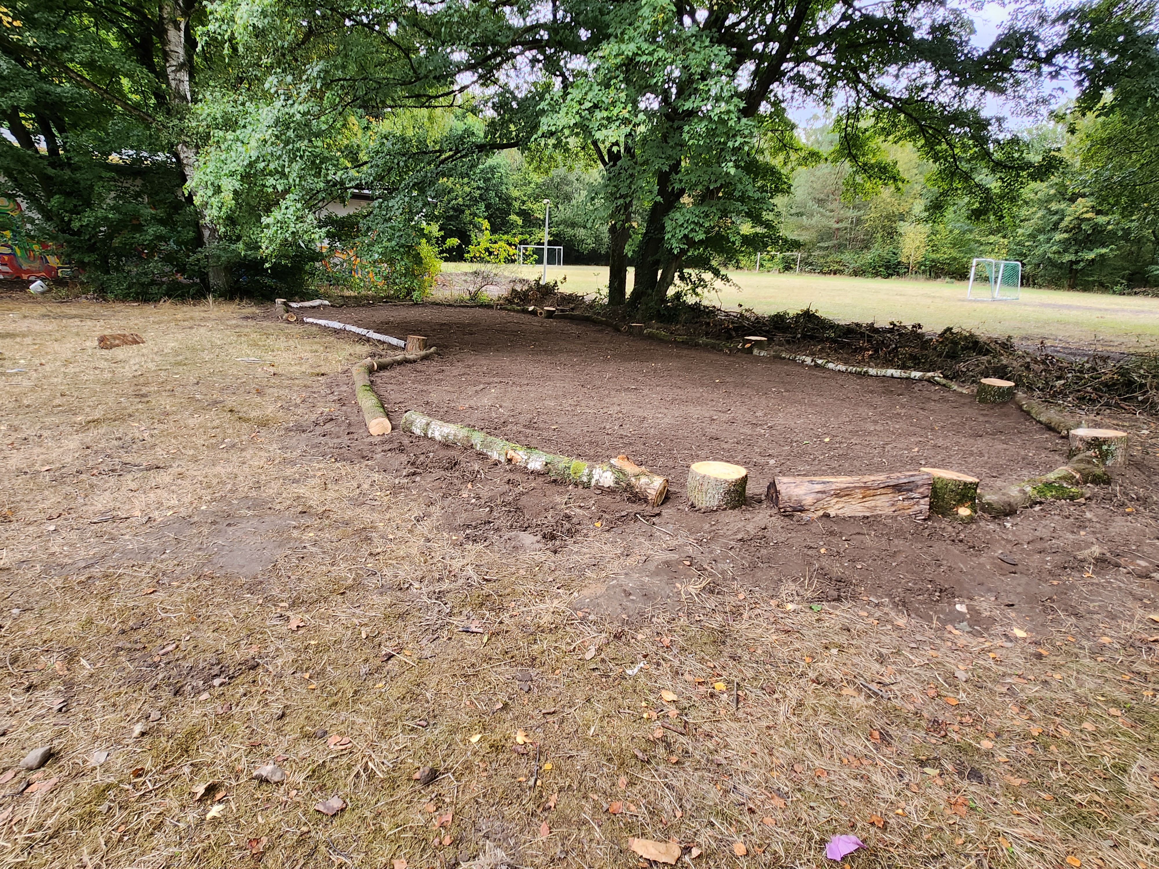 Mud corner finished. 